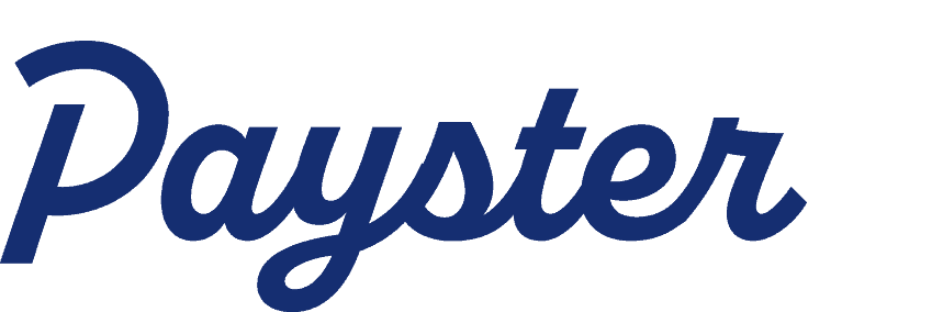 Payster logo blue with white icon